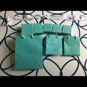 Tiffany & Co. assorted boxes and bags
